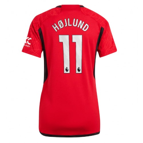 Ženski Nogometni dresi Manchester United Rasmus Hojlund #11 Domači 2023-24 Kratek Rokav